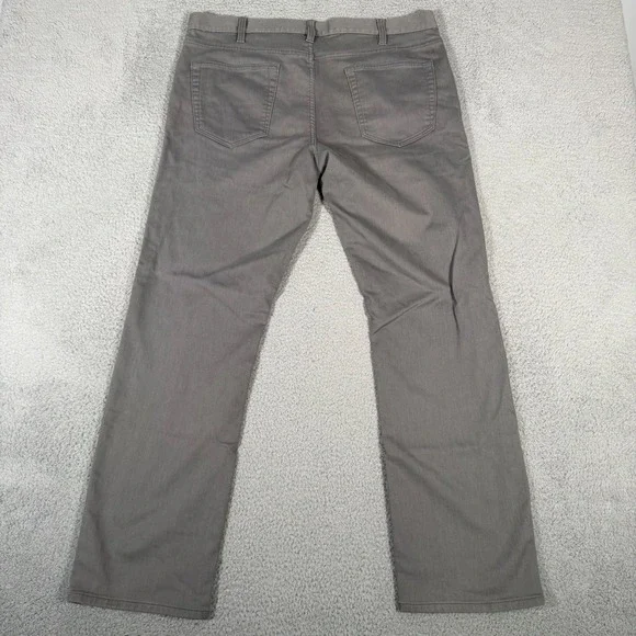 Banana Republic Jeans Mens 38x32 Gray Traveler Slim Fit Denim Stretch Casual - Picture 8 of 9